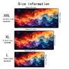 Abstract Liquid Marble Starry Sky Mouse Pad Large Computer Office Game Table Mat Rubber Anti-slip Stitched Keyboard Mat Desk Pad