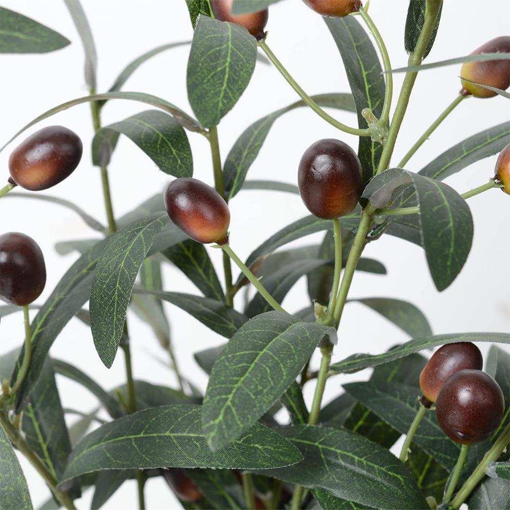 4 Forks Simulation Olive Branch Artificial Plants For Coffee Shop Wedding Home Flower Arrangement Decoration Photography Props