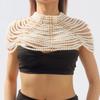Heavy-duty Exaggerated Multi-layer Pearl Body Chain Fashion Retro Temperament Hollow Shawl Dress Accessories