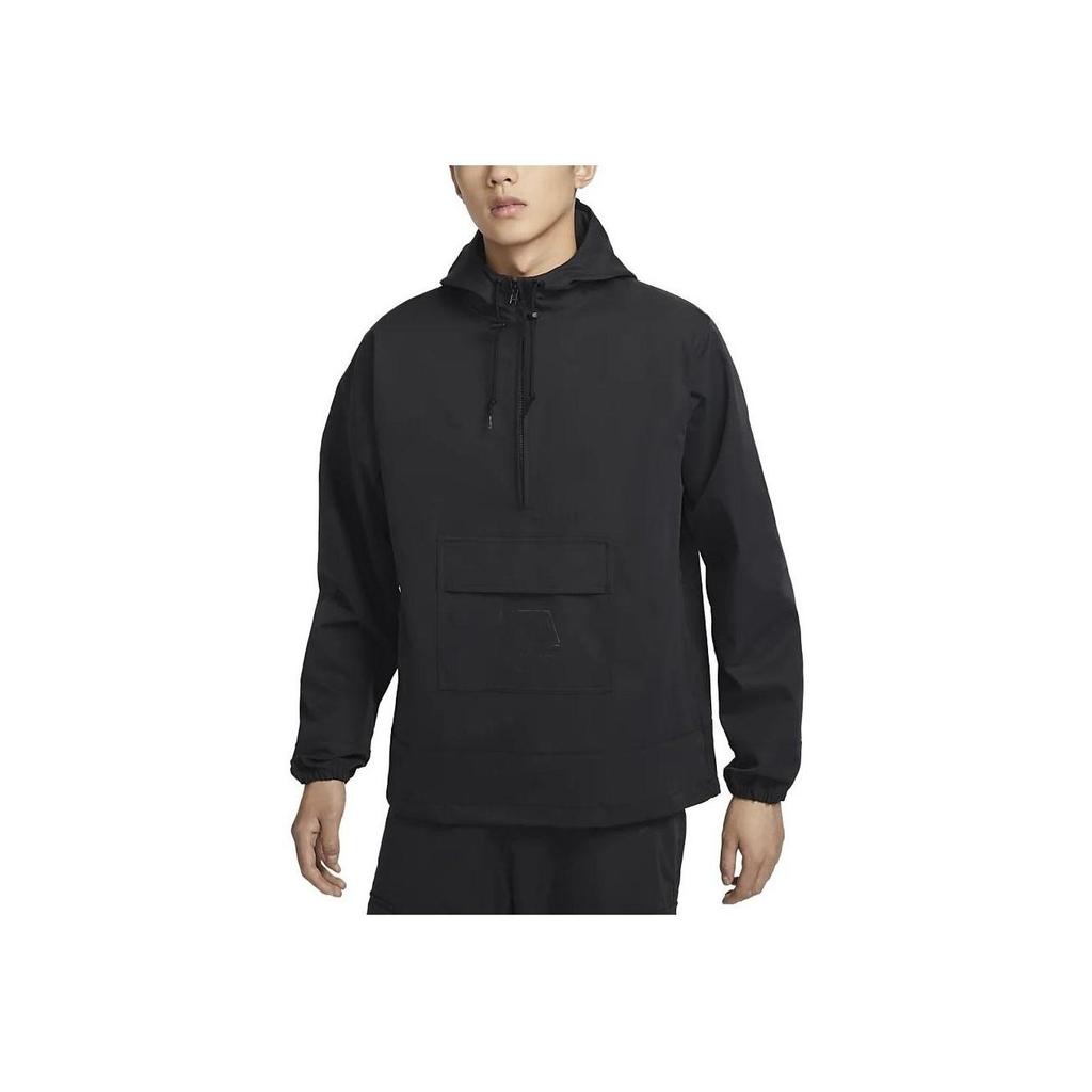 Nike Спортивная одежда, однотонная свободная толстовка на шнурке, топы унисекс, черный FN8258-010