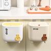 Kitchen Trash Can Wall Mounted Recycling Garbage Basket with Lid For Cabinet Door Large Capacity Hanging Trash Bin