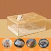 Hamster Bathroom Shower Room Bath Sandbox Fully Transparent Large Toilet Dual-use Urinal Basin Golden Bear Supplies Guinea Pig