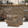 Indoor Wall Decoration for Balcony 8PCS Faux Brick Stickers, Waterproof Adhesive Mosaic Decals, Moisture-proof Easy Decorative Sheets Peel And