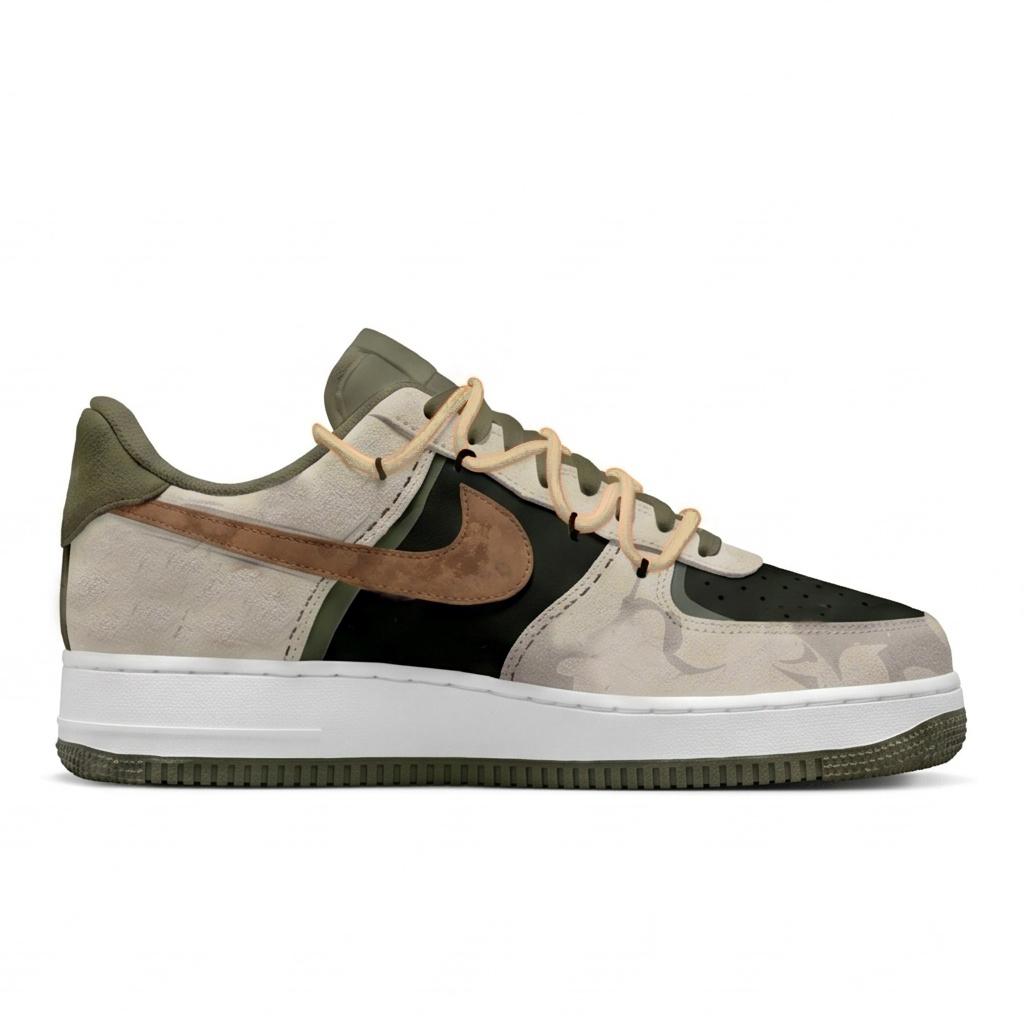 Nike Air Force 1 Twilight Star Island Synthetic Leather Slip Resistant Cushioning Abrasion Resistant Low top IB6388-200(Team1727-)