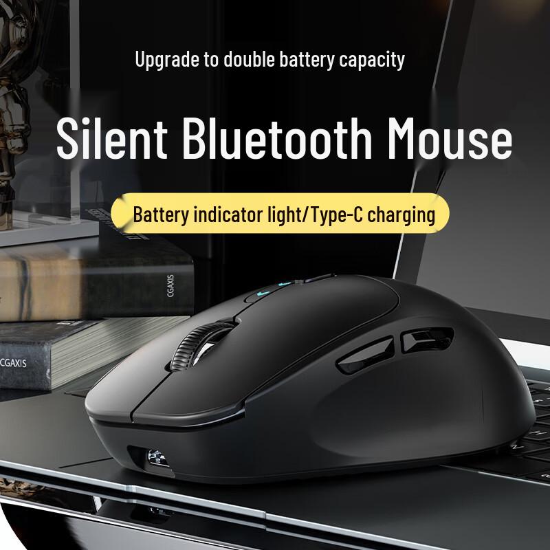 Type-C Rechargeable Dual-Mode Silent Wireless Bluetooth Mouse