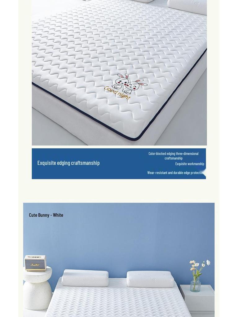 Роскошный двойной мягкий латексный наматрасник для общежитий и дома