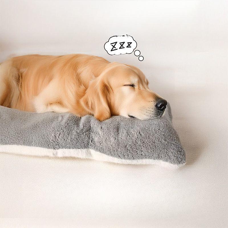 Лежанка для собаки, будка, коврик для собаки, зимний вельвет, утолщенный, удобный и мягкий, большой коврик для сна для собаки, коврик для клетки для собаки