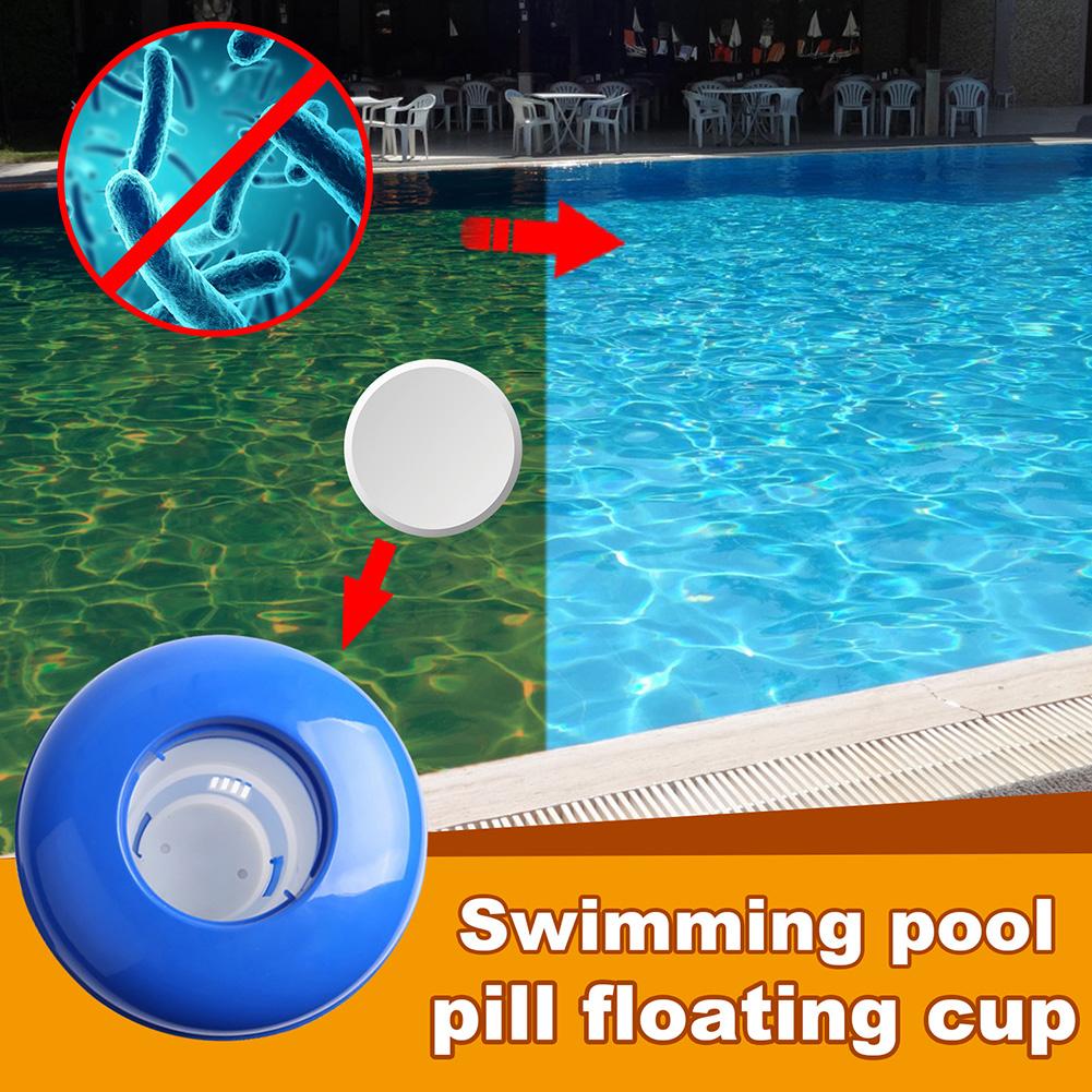 Swimming Pool Floating Chlorine Dispenser Disinfection Automatic Applicator Pump Pill Disinfecting Box Spa Swimming Pool Accesso