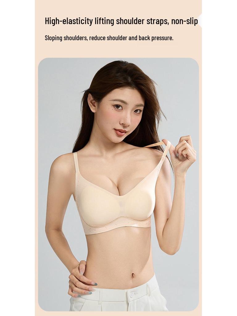 Бесшовный дышащий бюстгальтер с 3D-узором, предотвращающий провисание, для женщин