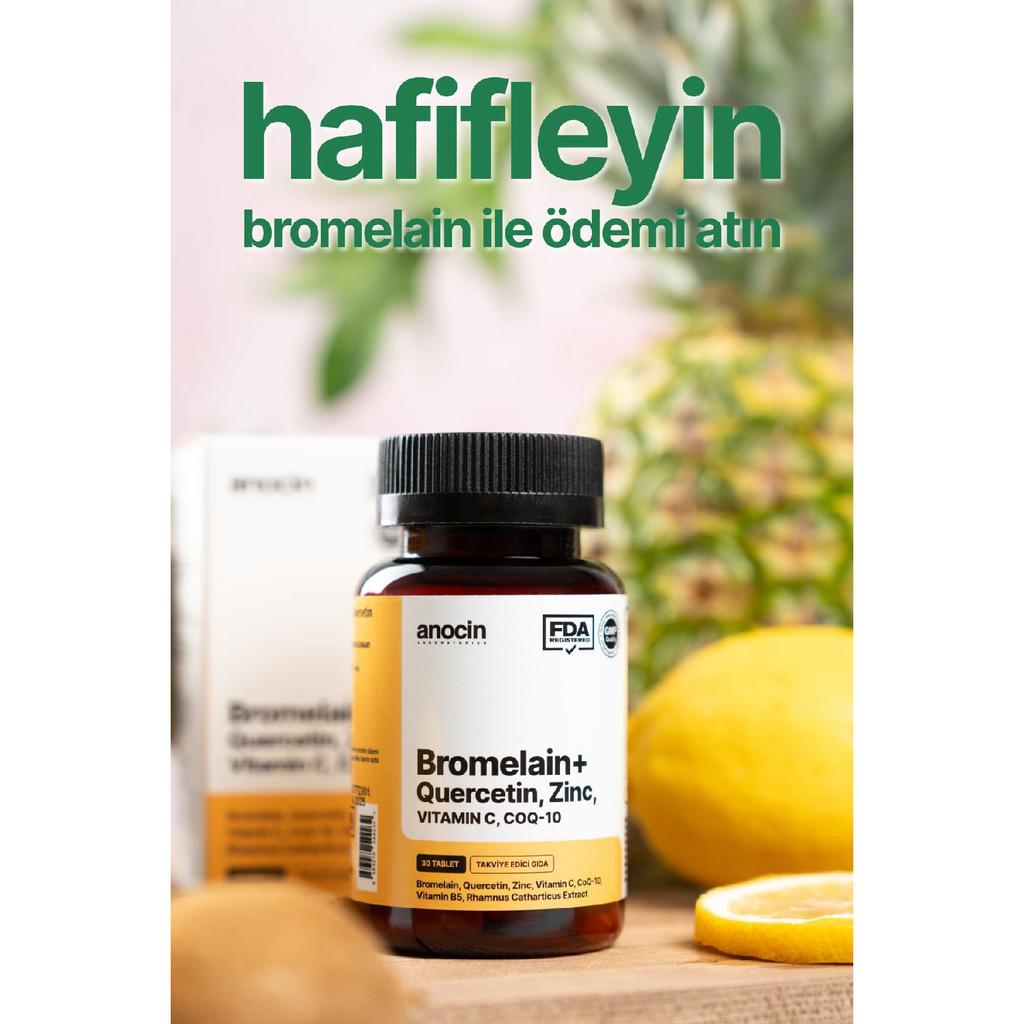 Бромелайн, ананас, кверцетин, цинк, Coq-10, витамин С, формула супербромелайна