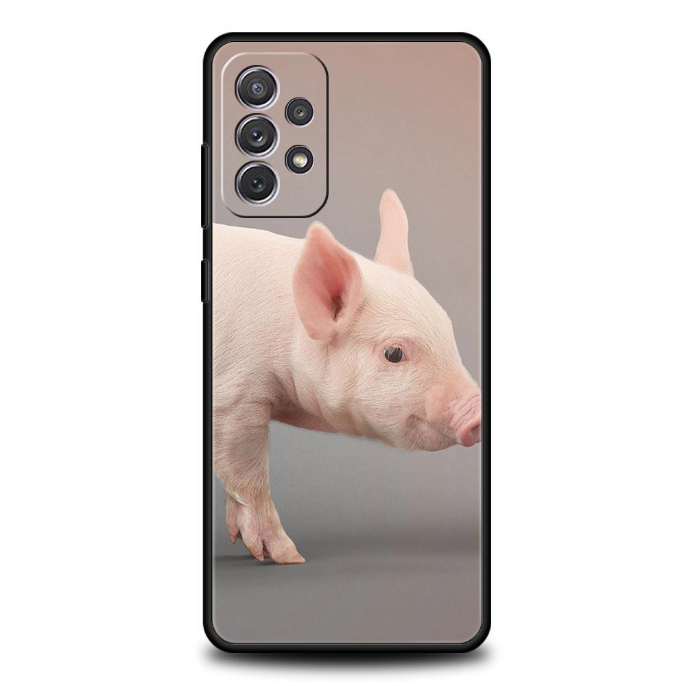 Милый маленький розовый чехол-свинка для Samsung A51 A71 A21S A12 A11 A15 A25 A31 A41 A23 A33 A53 A73 A03S A05S A13 5G A35 A55