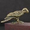 Vintage Pure Brass Eagle Figurines Home Garden Decoration Office Desktop Ornaments Home Decor Crafts Fairy Garden Miniatures