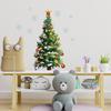 Рождественская елка Наклейки на стену Рождество Новый год Зеленая рождественская елка Снежинка Наклейки на стену Домашний рождественский декор Наклейки на стену