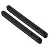 Uxcell Drawer Slide Set of 2 180mm Plastic Drawer Rail for Cabinet Drawer Bedside Table Wardrobe Dresser Side Mount Grooved Guide Rail - (Black)