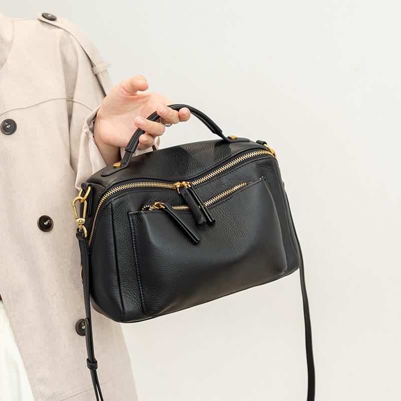 Женская сумка из натуральной кожи первого слоя, модная универсальная сумка из высококачественной фактурной кожи