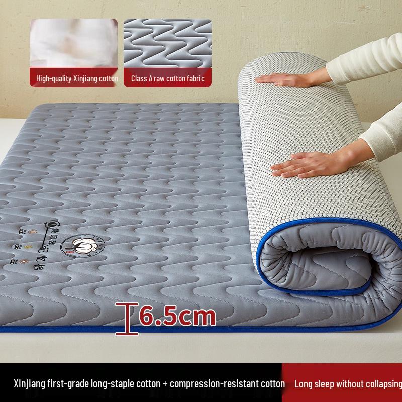 Хлопковый матрас из Синьцзяна: Мягкий наматрасник-футон для общежития или дома