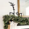 2PCS Black Reindeer Statue - Modern Christmas Decorations - Elegant Interior Festive Decorations
