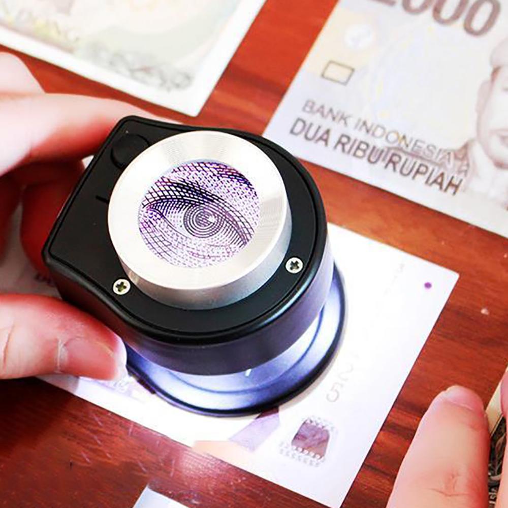 Magnifying Glass Lens Handheld Jewelry Identification Tools Magnifier Loupe Optical Instrument