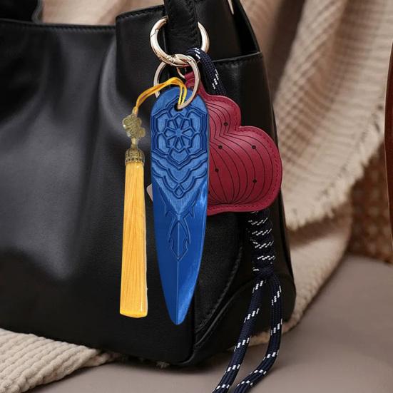 Anime Cosplay Dart Women Costume Dart Prop with Tassels 3D Printed Anime Idol Troupe Accessories for Halloween Costume Party Photography