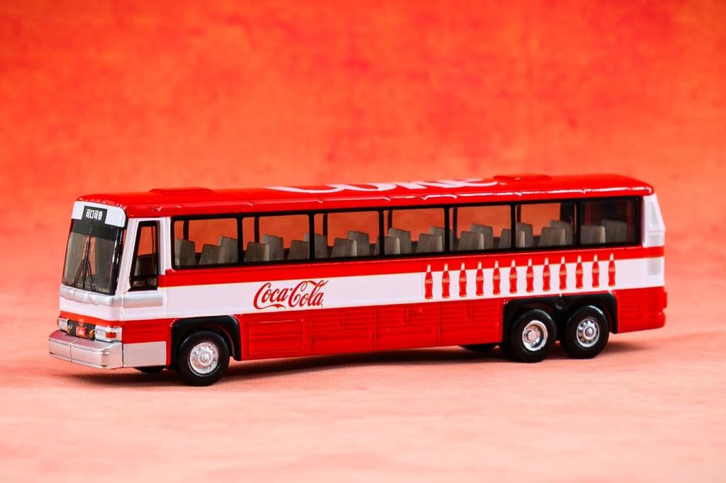 Tiny City Масштаб 96A3 Литая модель 1/110 Одноэтажный автобус Coca-Cola, Автомобиль, Красно-белый