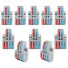 10Pcs Cable Connector Color Quick Wiring 2 In 4 Out Terminal Block Connection LT?422