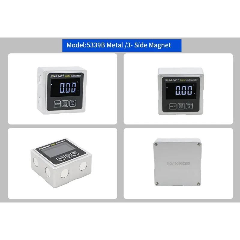 SHAHE Magnetic Digital Level Electronic Angle Finder Protractor Inclinometer Bevel Gauge With Magnets Backlight