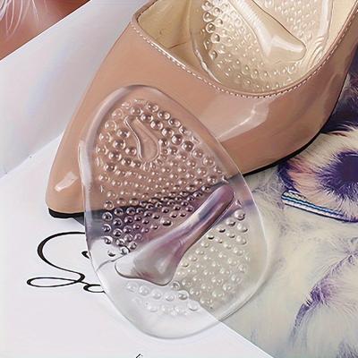 1/3 пары - Силиконовые гелевые полустельки для передней части стопы, Противоскользящие утолщенные массажные подушечки