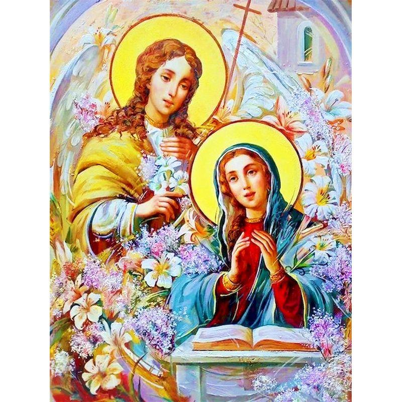 5d Diamond Painting Diamond Mosaic Kits Rhinestone Diy Full Round Diamond Embroidery Religious Home Decor
