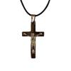 [R8082] - Gothic Silver 'Cross' Necklace - 40x25 Mm