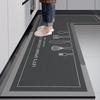 Premium Kitchen Floor Mat L-shaped Dirt-resistant Anti-slip Mat Diatom Mud Easy To Clean Foot Mat Household Quick-drying Water-absorbing Floor Mat