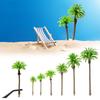 5Pcs Artificial Palm Tree Model Plastic Coconut Micr Landscape Desktop Decoration