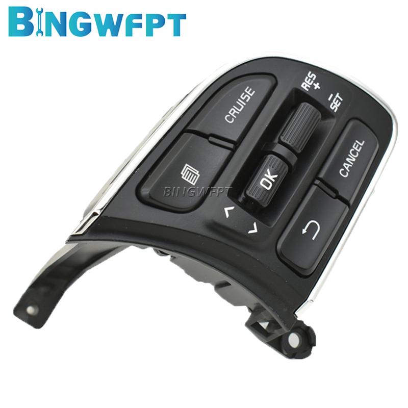 BINGWFPT Для Kia K5 2016 2017 2018 Кнопка круиз-контроля на руле Автомобильные аксессуары Правая кнопка Переключатель кнопок
