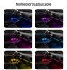 6 в 1 RGB LED Атмосферный Внутренний Подсветка Окружения Оптоволоконные Полосы Управление через Приложение
