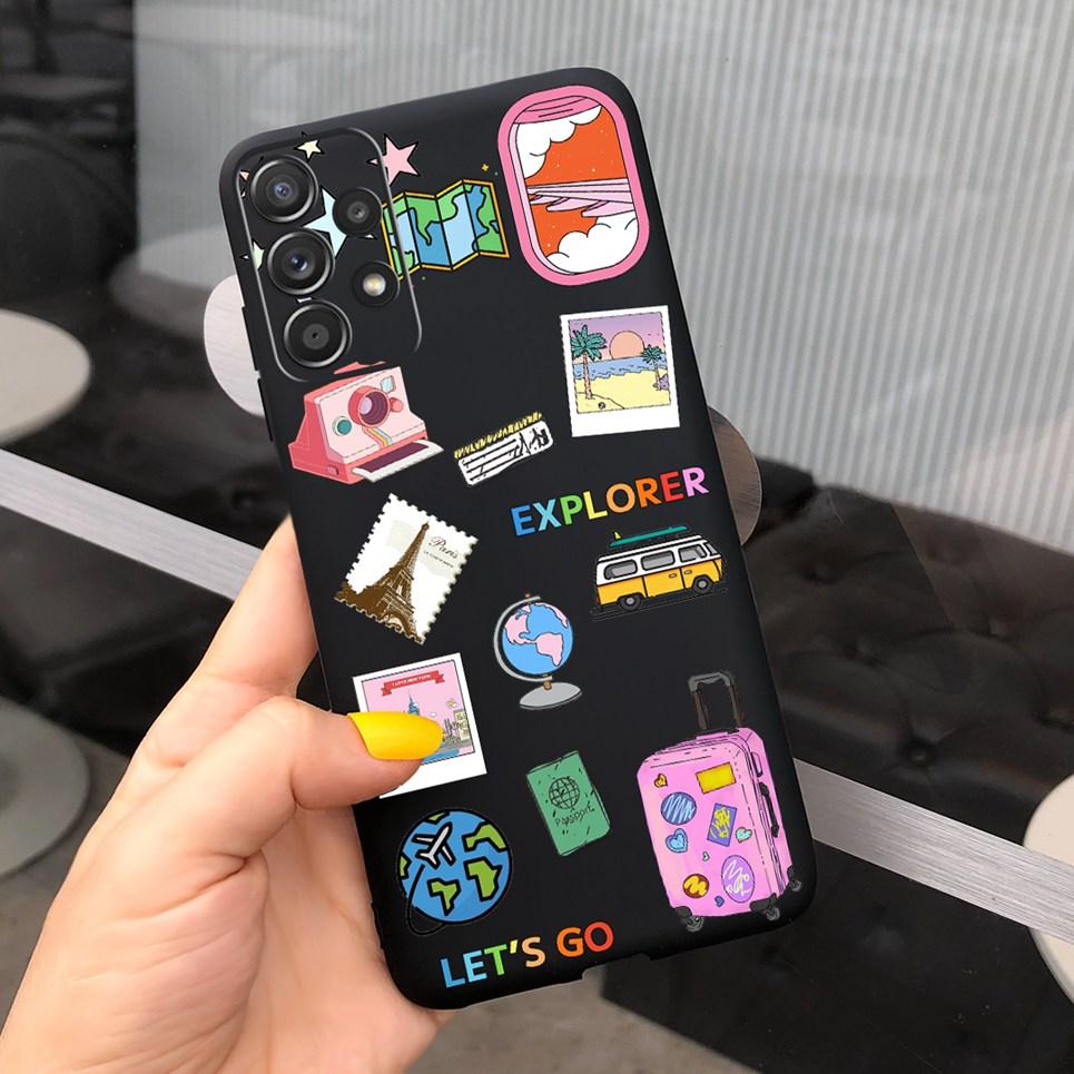 Для Samsung Galaxy M32 M33 M13 M23 M12 M53 Чехол для телефона Задняя крышка Мультяшный динозавр Медведь Детский Fundas Для Samsung M13 M23 M33 5G