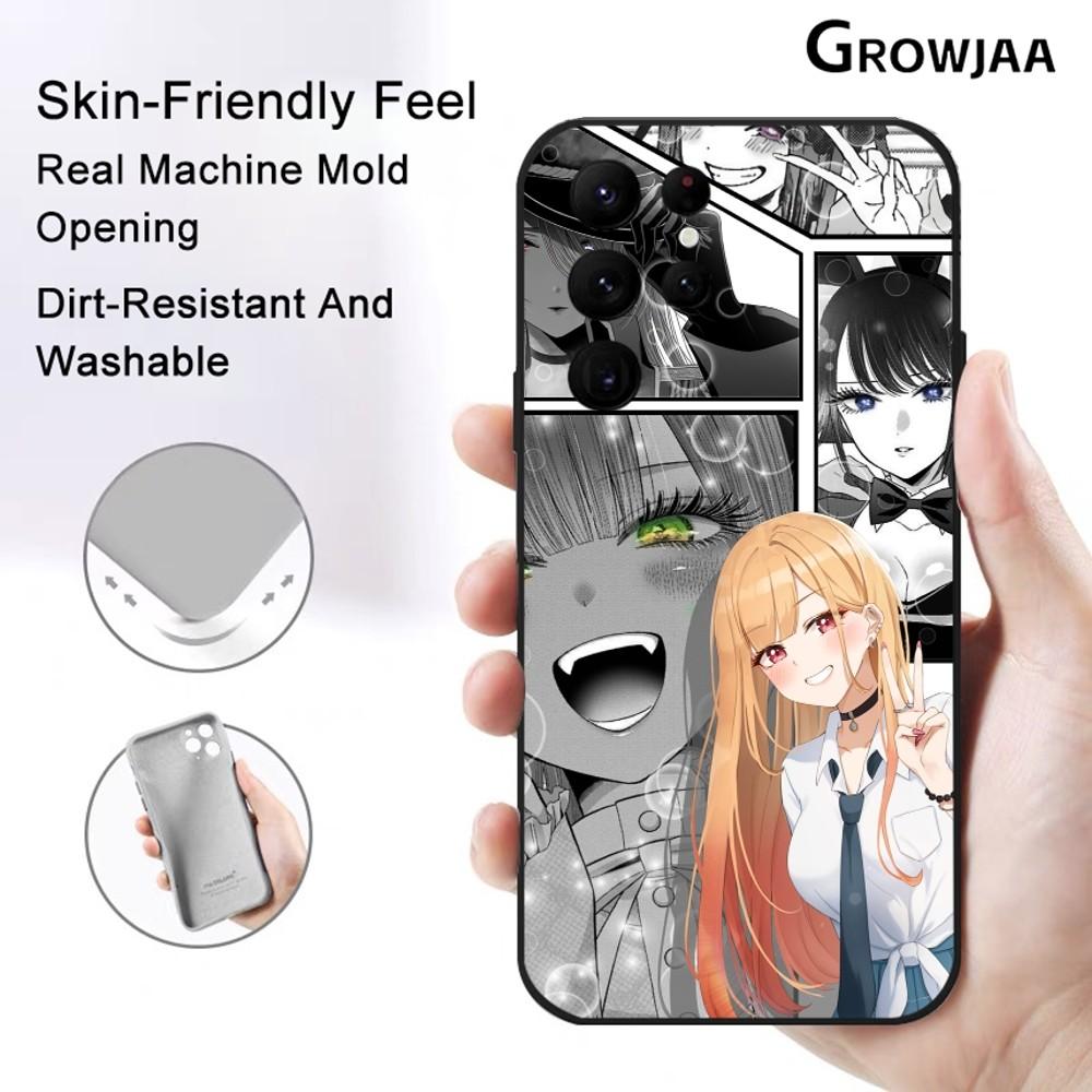Чехол для телефона с изображением аниме-девушки Marin K-Kitagawa Для Samsung Galaxy S25 S24 S22 S23 Ultra S21 S20 Plus 5G Защитный силиконовый Funda