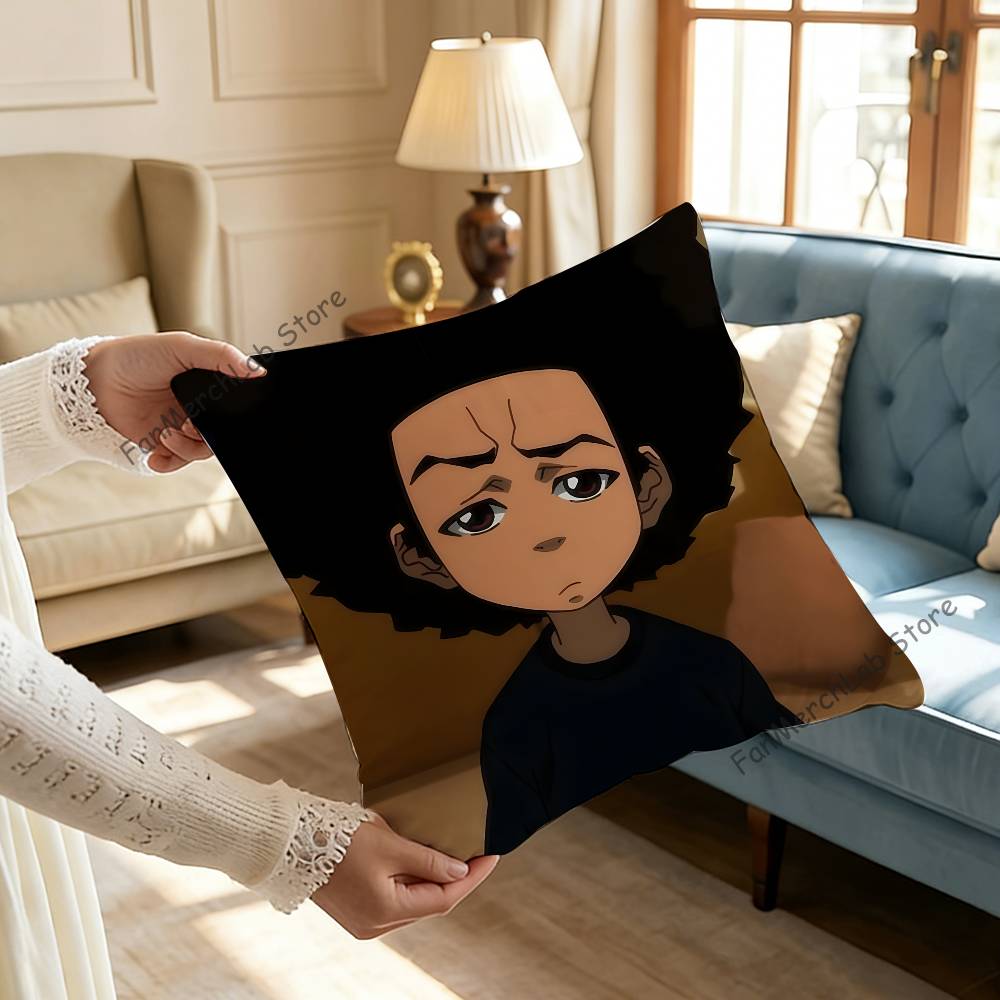 The BBoondocks Cartoon Pillow Case Ultra Soft Skin Friendly Fabric Cloud Like Comfort Concealed Zipper