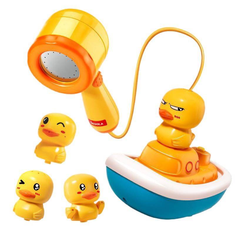 Игровой набор для купания с водяным колесом и фигуркой утенка для малышей