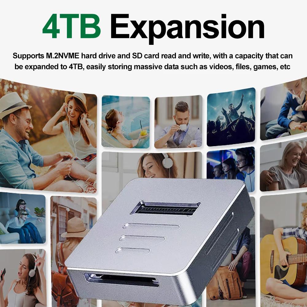Док-станция M.2 NVMe Внешний корпус для SSD-накопителя Жесткого диска Картридер SD 2.0 Скорость онлайн чтения и записи 10G Корпус для SSD