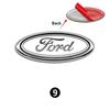 11.5X4.5cm Car Logo For Ford Ranger Escape Mondeo Fusion Fiesta Kuga Edge Focus Mustang Rear Trunk Emblem Sticker Accessories HNQJR1