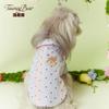 Pet Dog T-Shirt Two-Legged Shirt Schnauzer Teddy Bichon With Heart Polka Dot Red Blue Stripe Contrast Design