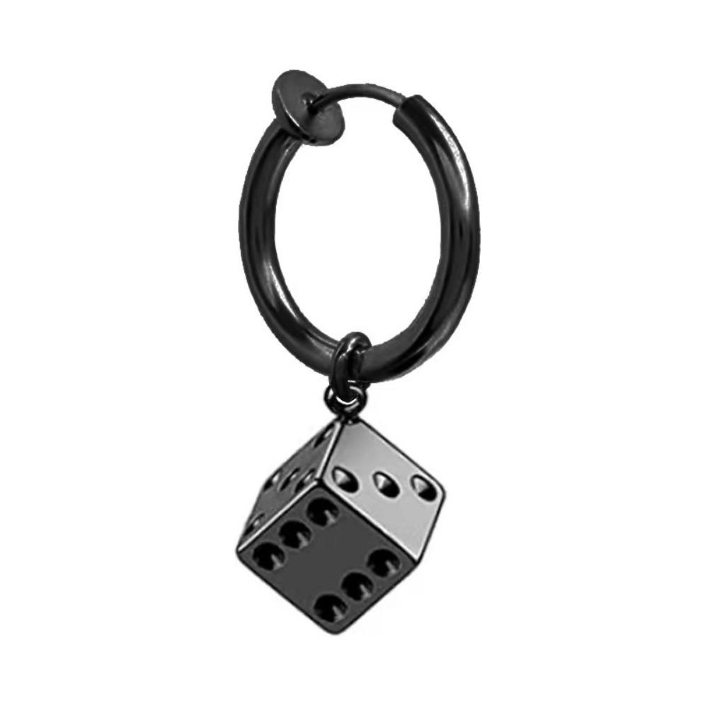 Ring Ear Clip for Men Hook Piercing Ear Jewelry Accessories Trendy Titanium Steel Earrings Hipster