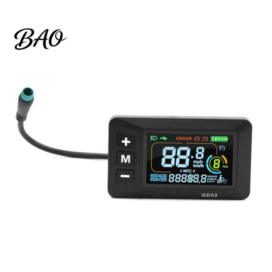 Electric Bicycle Accessories Ebike Display Fit for Yozma IN 10, LCD Panel Screen Waterproof Bike with 5-Pin Connector, Control Meter 22.2MM Handlebar
