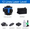 12/16 Lines Laser Level 3/4D Level Self-Leveling 360 Green Laser Level Tripod Tool Set Horizontal&Vertical Cross Lines