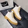 Ботинки Martin ретро локомотив женские осенние универсальные большие желтые ботинки в британском стиле кожаные короткие ботинки на толстой подошве