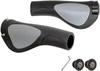 GORIX GX-D2 Bicycle Grips [Lock-On Grips for Cross Bikes, MTB, and Bicycles] Gray