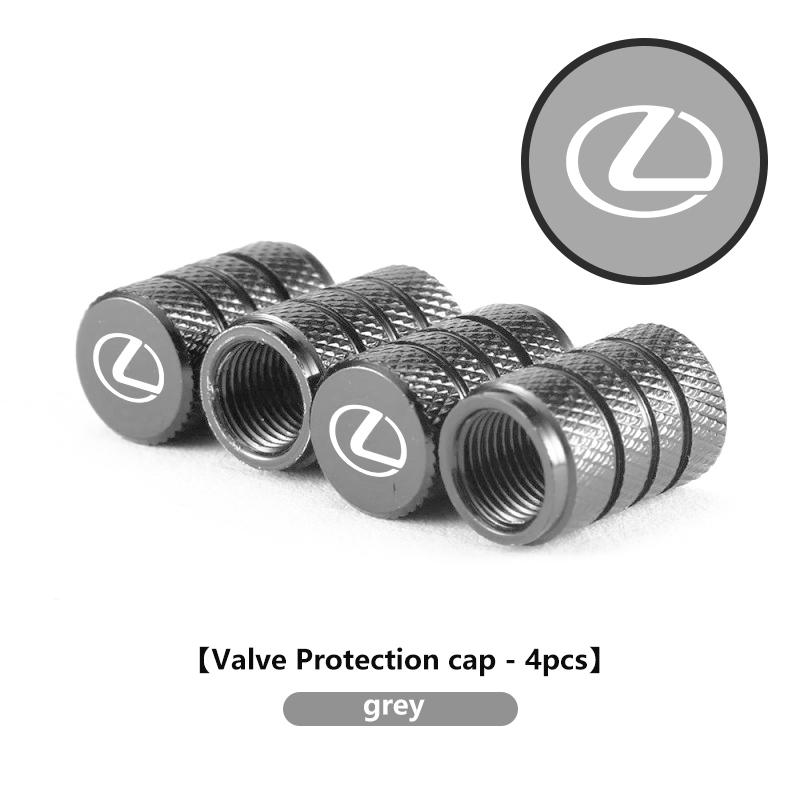Interior Stickers 4pcs Car Wheel Tire Air Valve Cap Stem Dustproof Cap Cover For Lexus IS350 ES350 IS250 IS460 IS220h IS300 LX57 MY3