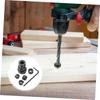 Drill Depth Stop Bit Collar Set Adjustable Positioner Limit Ring Allen Wrench Tighten The Stopper Set-Screws Woodworking Tool