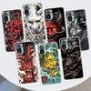 Japanese Oni Hannya Demon Mask Phone Case For Xiaomi Redmi Note 10 9 8 11 Pro 10S 11T 11S 9S 8T 7 6 5 9A 9C 9T 8A 7A Print Cover