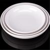 Deep Round Melamine Dinner Plates White Hotel Serving Tray Table Dishes Imitation Porcelain Dishes To Eat Kitchen Dining Sets