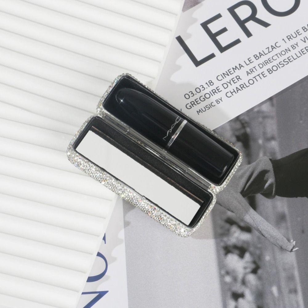 Creative Lipstick Bag Fashion Lipstick Protective Cover With Mirror Mini Lipstick Box  Gift